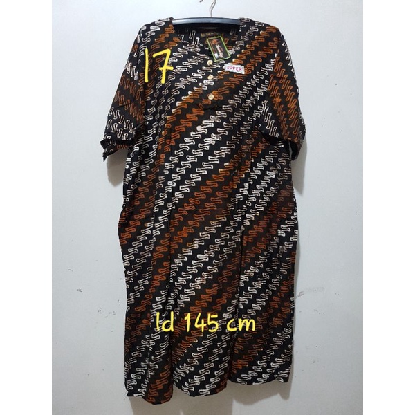 YULI - DASTER L5 REMEK LD 140 - 150 CM PB 110 CM BATIK KENCANA UNGU LABEL HITAM KUH-no 17