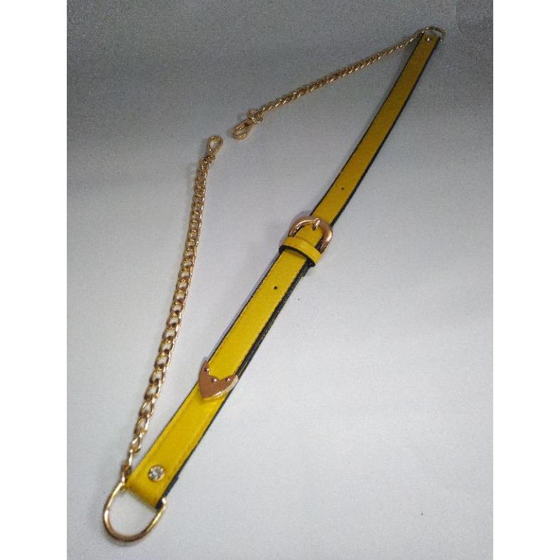 Bagstrap Kombinasi Bahan Dan Rantai Adjustable Leather Tas Tali Panjang Strap Tas