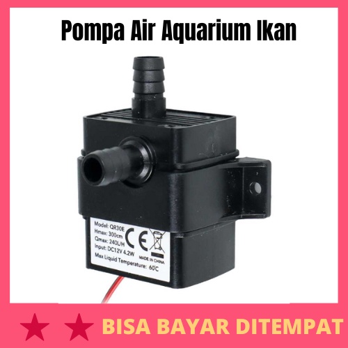 Pompa Air Aquarium Ikan Submersible Pump Fish Tank / Alat Mesin Pompa Gelembung  Udara Air Aquarium Akuarium Kolam Ikan Koi Air Mancur Celup Dc Full Set Filter Kumplit Besar Kecil Lengkap Mini Eksternal Internal / Pompa Penyedot Sedot Air Aquarium Kolam M