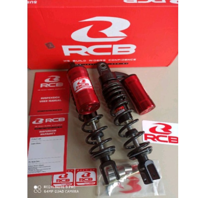 Shock RCB Tabung Nmax old Nmax New Aerox 155 New Aerox Connected Aerox Old PCX ADV 150 XMAX 305MM dan 330MM Shock RCB VS Series MB2 MB2+ Black Series Original RCB