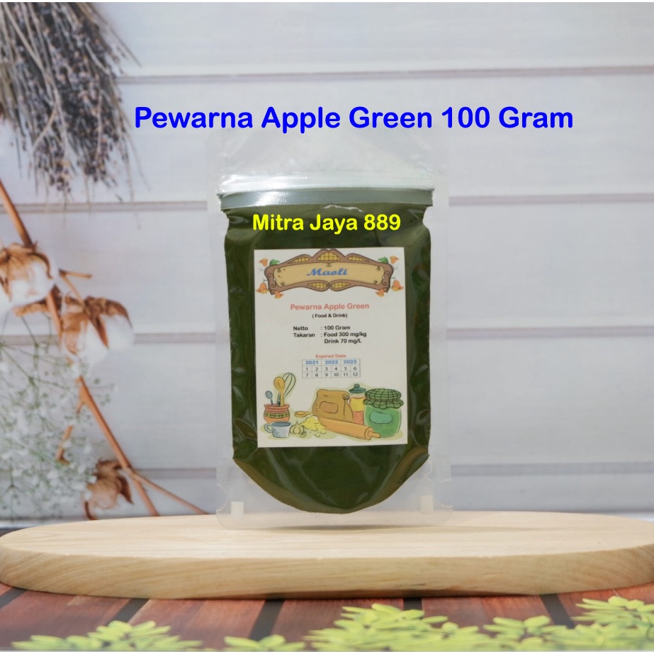 

Pewarna Bubuk Hijau Apel 100 Gram / ROHA Apple Green / Pewarna Bubuk Apple Green