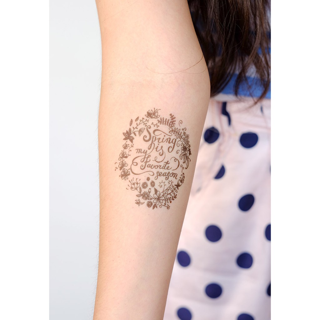 

POTATOO SPRING IS MY FAVORITE SEASON Temporary Tatto Sticker