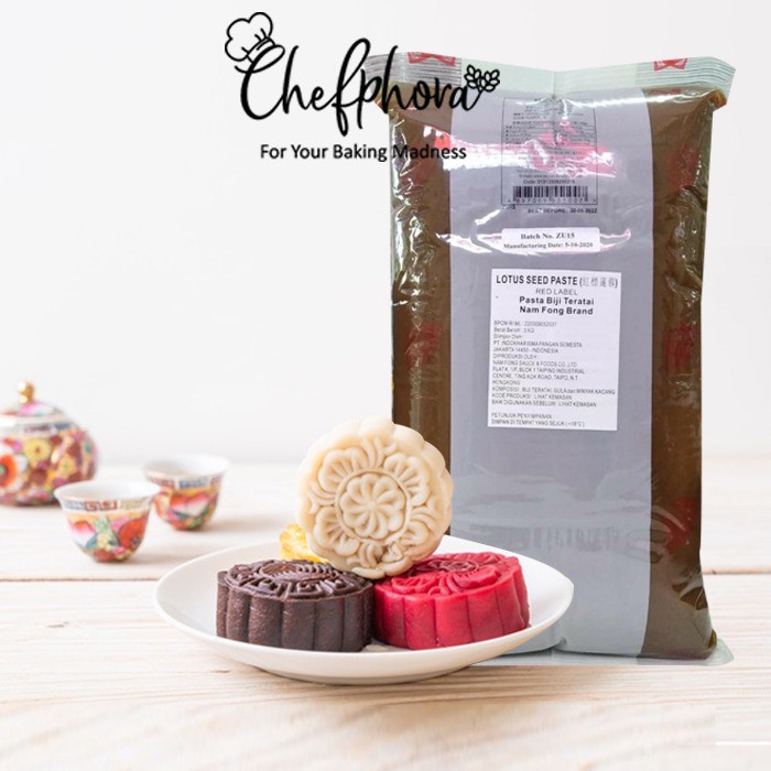 

Isian Filling Kue Bulan Mooncake Nam Fong Gold Red Lotus Lian Yong 5Kg