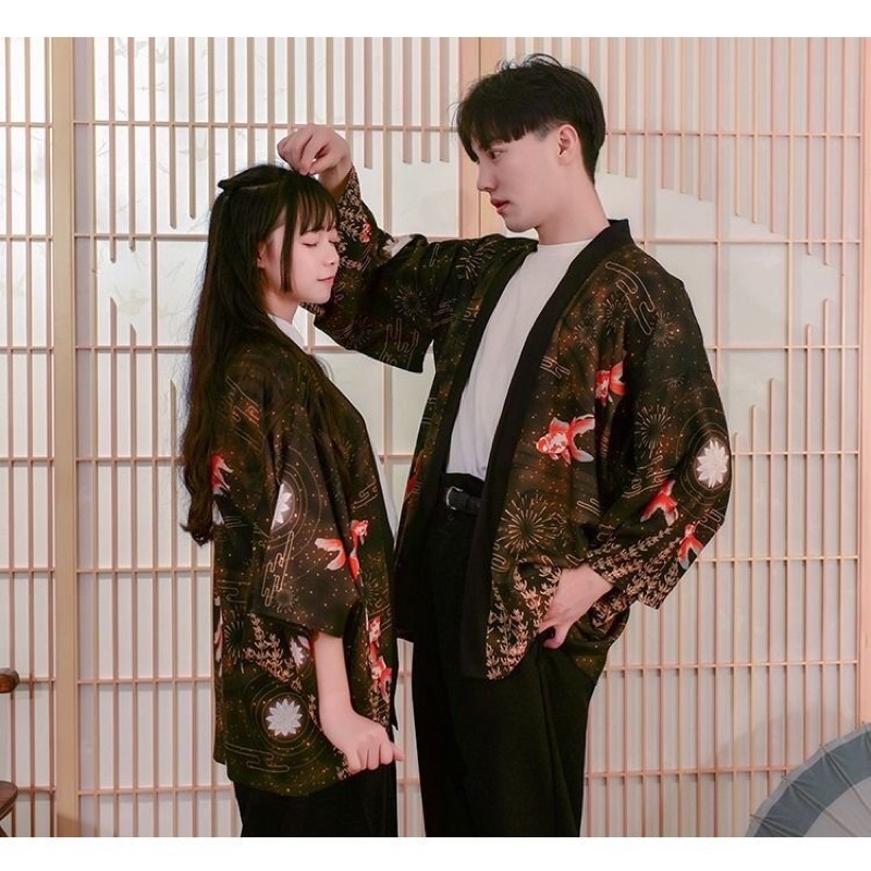 KIMONO CARDINGAN HAORI IMPORT PRIA WANITA KOREA JEPANG ORIGINAL HARAJUKU RE42