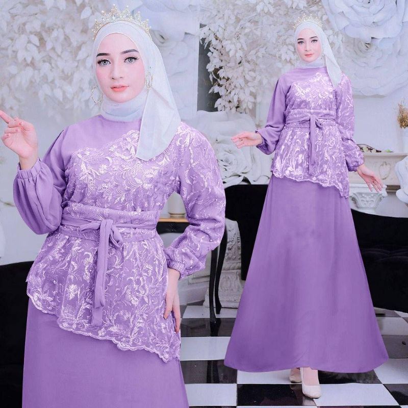 MAXI SHARA /GAMIS TILLE MUTIARA /GAMIS UNDANGAN/GAMIS KONDANGAN