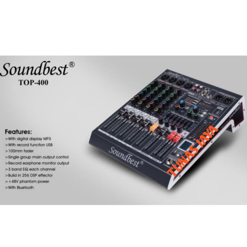 MIXER SOUNDBEST TOP400 MIXER AUDIO SOUNDBEST TOP-400 ORIGINAL MIXER SOUNDBEST TOP 400