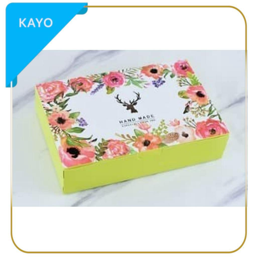 

gift box packaging cookies kotak hadiah souvenir motif rusa