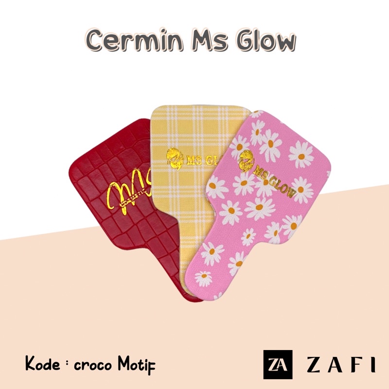 Cermin Ms glowKaca Ms Glow Cermin Ms Cosmetic Cermin tangan Hand Mirror-7