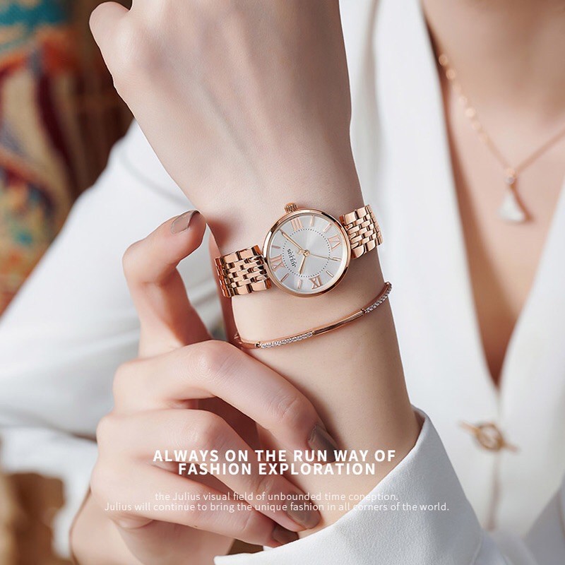 JULIUS JA-1282 Bagsomnia Korea Design Bulat Kecil Rantai