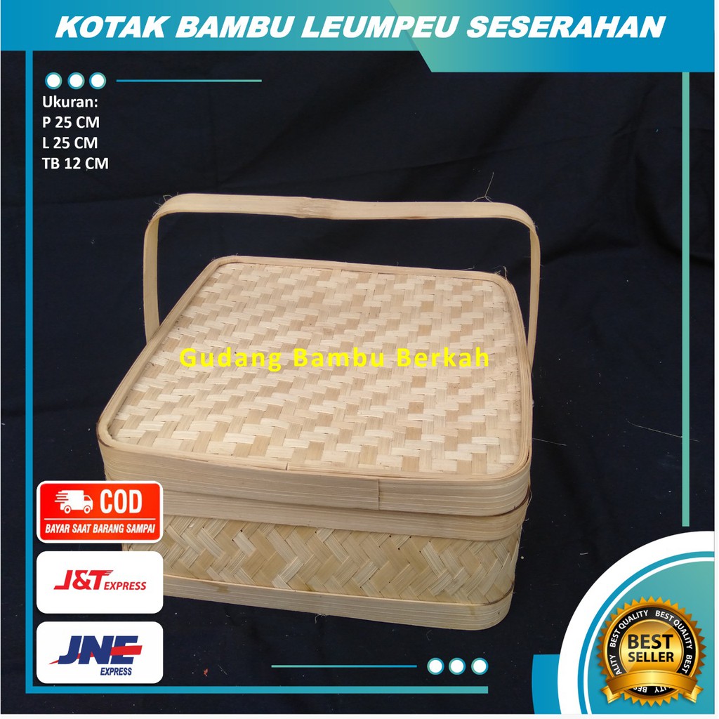 Keranjang Souvenir Parcel Seserahan Pernikahan / Keranjang Parcel Souvenir Bambu Buah Segar