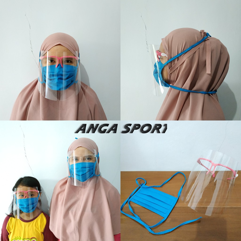 FACE SHIELD NAGITA / KACAMATA FACE SHIELD / PELINDUNG WAJAH KACAMATA READY STOK IMPORT