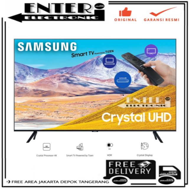 SAMSUNG UA43TU8000 - SAMSUNG LED TV 43 INCH SMART TV CRYSTAL UHD HDR TV LED 43 INCH SAMSUNG 43TU8000