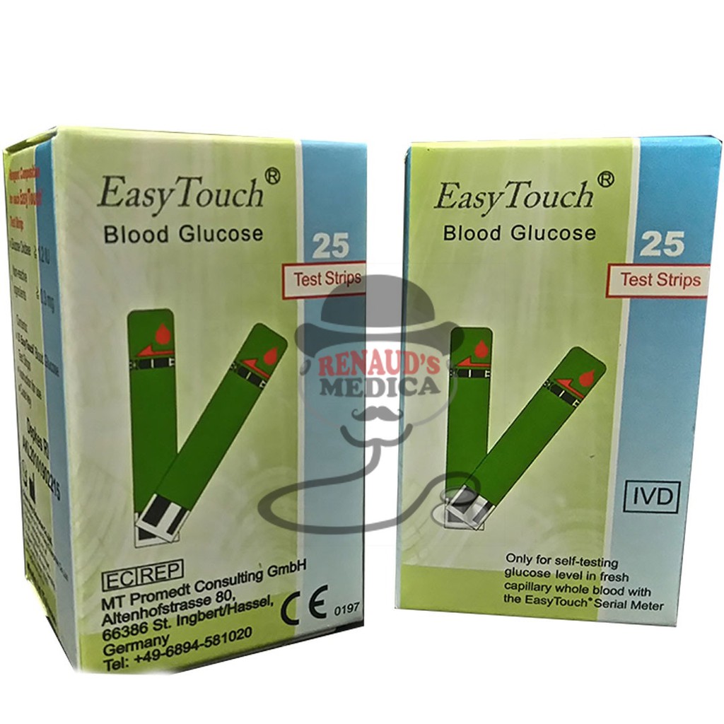 Strip Easy Touch Glukosa Refill Isi 25 Easy Touch GCU | Cek Gula Darah