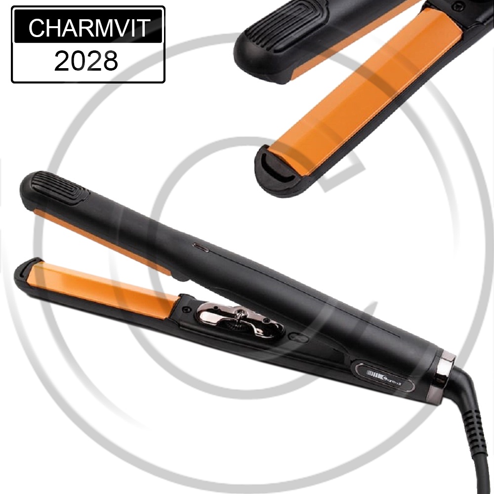 CHARMVIT / CM-2028 / Catokan Rambut TITANIUM Professional Hair Plat V Shape Iron Pengeriting Wavy Curly Blow - CO