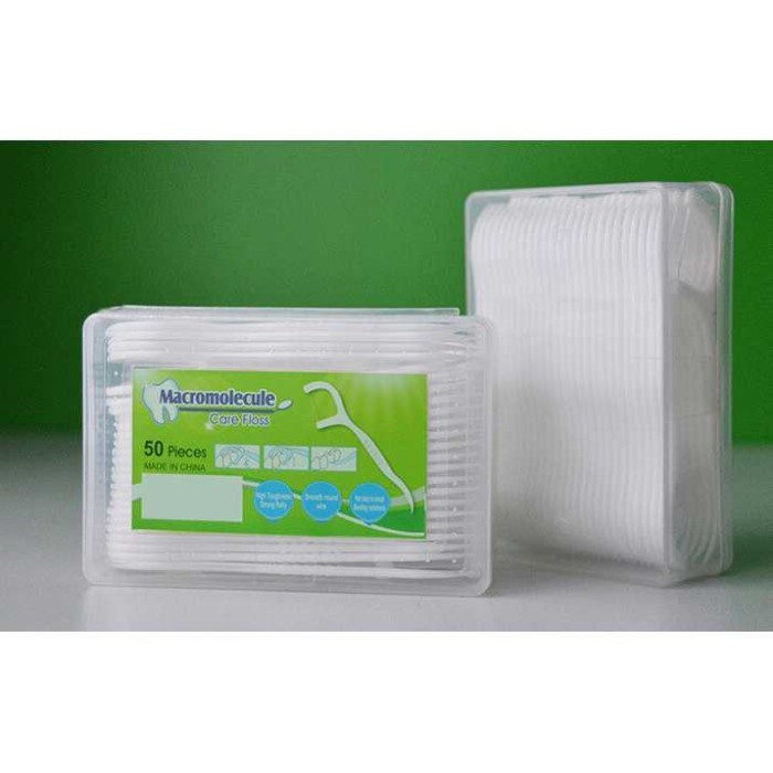 Pembersih Jigong Gigi TaffOmicron Dental Floss Benang Toothpicks 50 PC