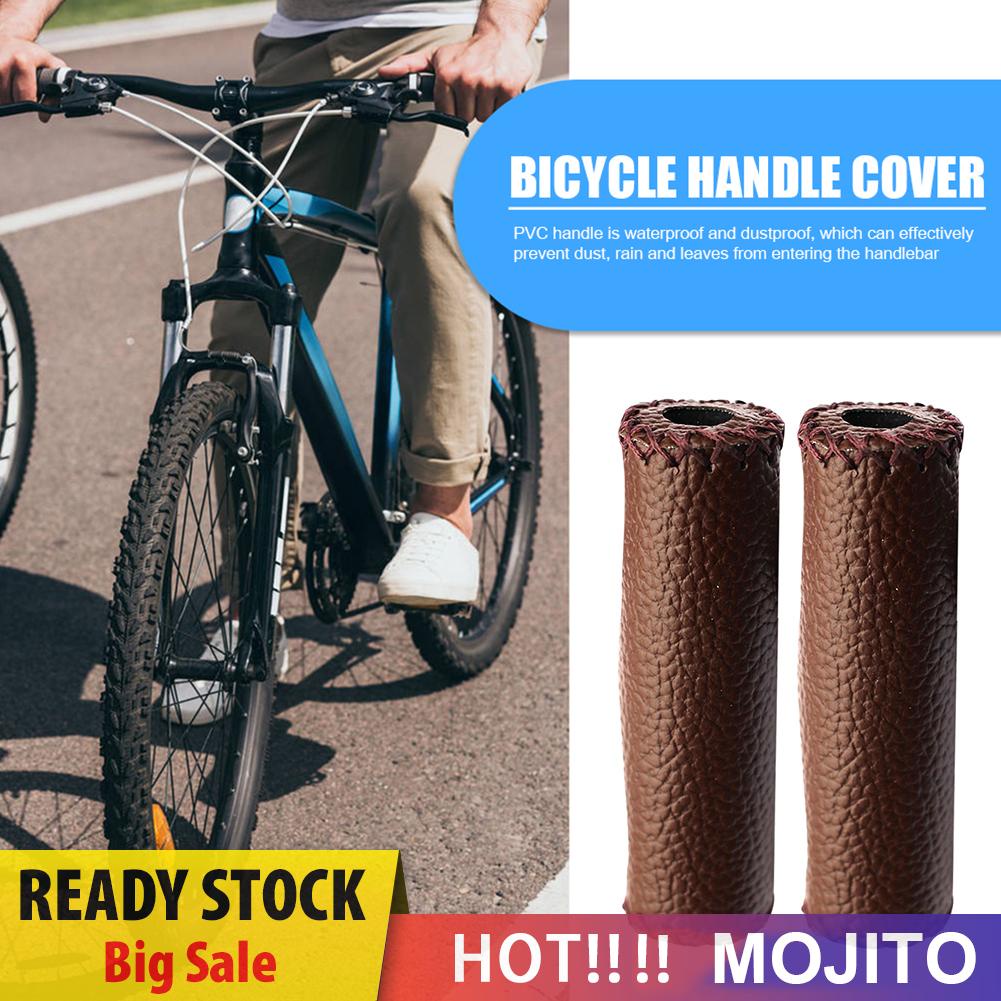 1 Pasang Cover Stang Sepeda Mtb Bahan Kulit Pu Anti Slip