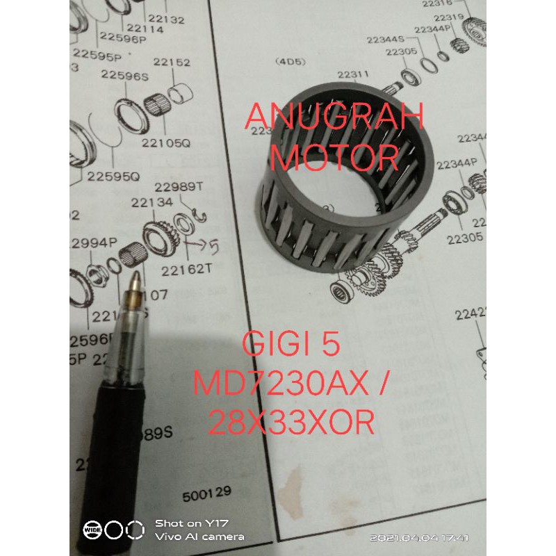 BEARING PERSNELING LAHER BAMBU GIGI 5 L300 DISEL SEMUA TIPE SAMA BENSIN 84 KE ATAS SAMA