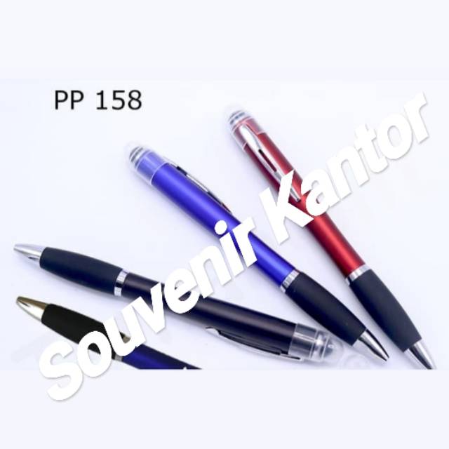 

Souvenir Pen Plastik Promosi PP 158-Dapat Custom Logo