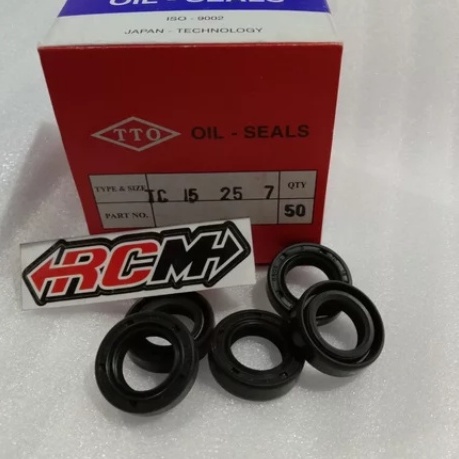 SEAL SIL NOKENAS NOKEN AS CAM SHAFT CAMSHAFT CB100 GL100 CB 100 GL 100 MESIN POTONG PEMOTONG RUMPUT 15X25X7 TC 15 X 25 X 7 TTO ORI ASLI