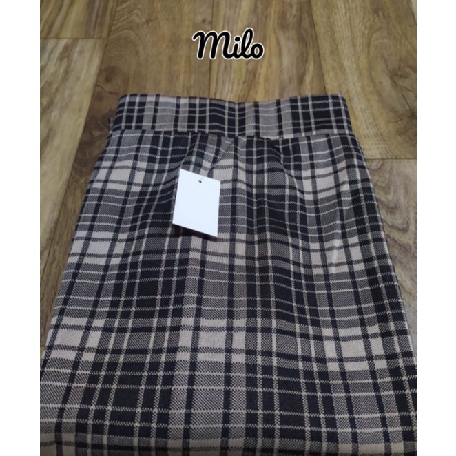 Rok Span Motif Kotk-Kotak Size M-XXL / Span Pensil Motif Tartan