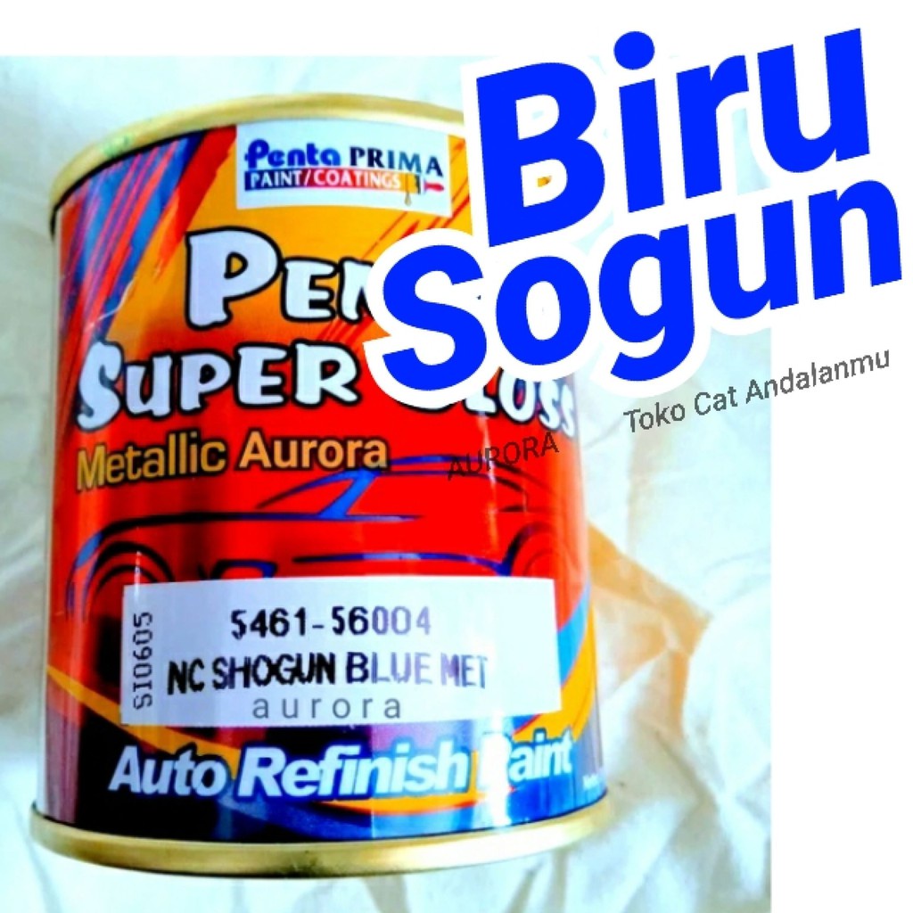 Cat Biru Sogun Penta Super Gloss NC Shogun Blue Met Metallic Metalik Metalic Cat Mobil Motor Sepeda