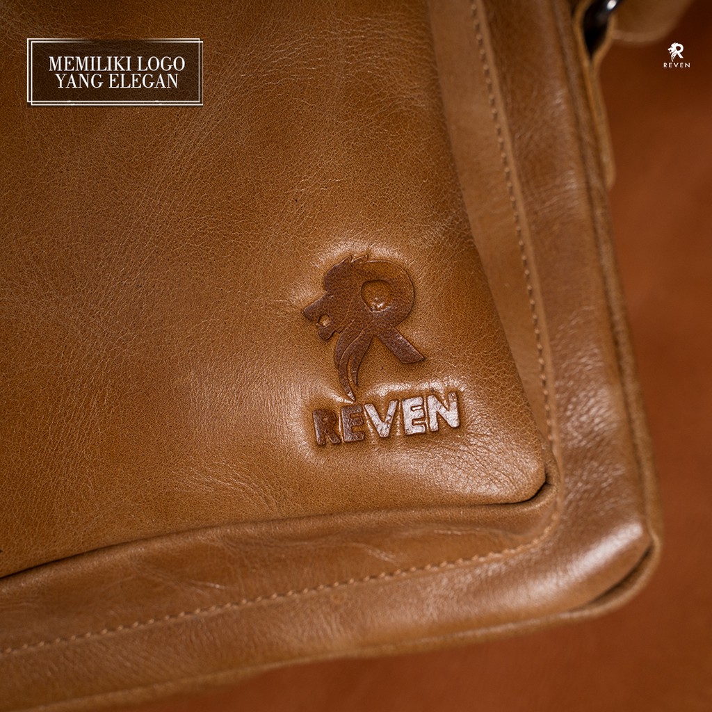 REVEN LEATHER - Tas Selempang Pria Kraken Slingbag Kulit asli