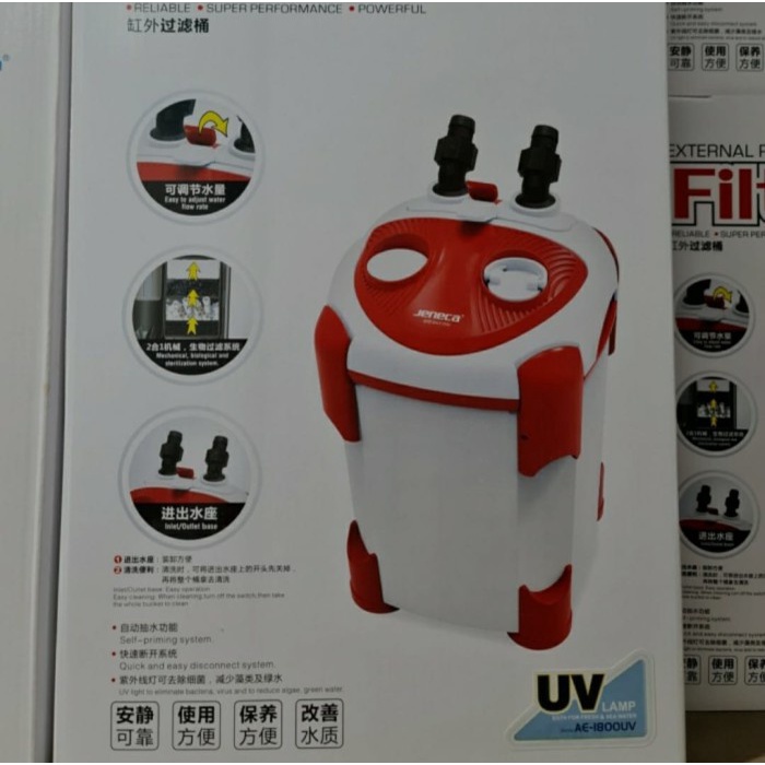 JENECA External Filter Canister AE 1800 UV Aquascape Filter