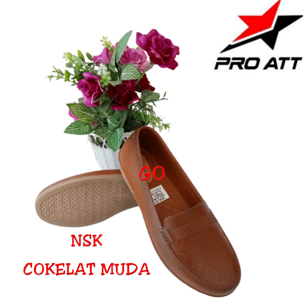 gof ATT SLK &amp; NSK Sepatu Sandal Karet Slip On Sepatu Cewek Anti Air Empuk Tidak Lecet Ringan