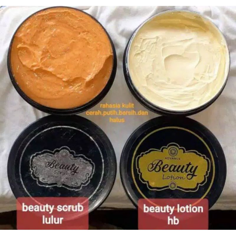 BEAUTY LOTION & BEAUTY SCRUB RK GLOW ORIGINAL 100%