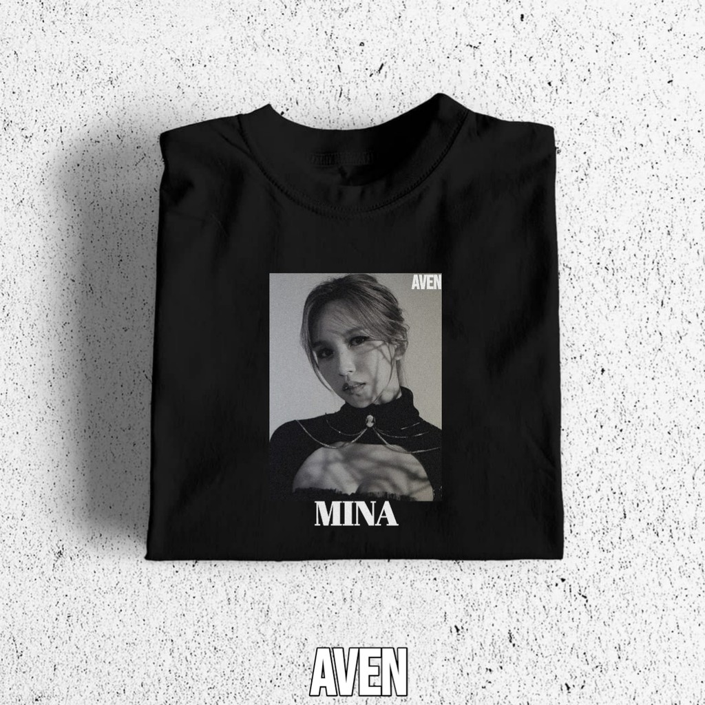 T-Shirt Twice Mina / Kaos Twice Mina / Twice Mina Tee  (Black)
