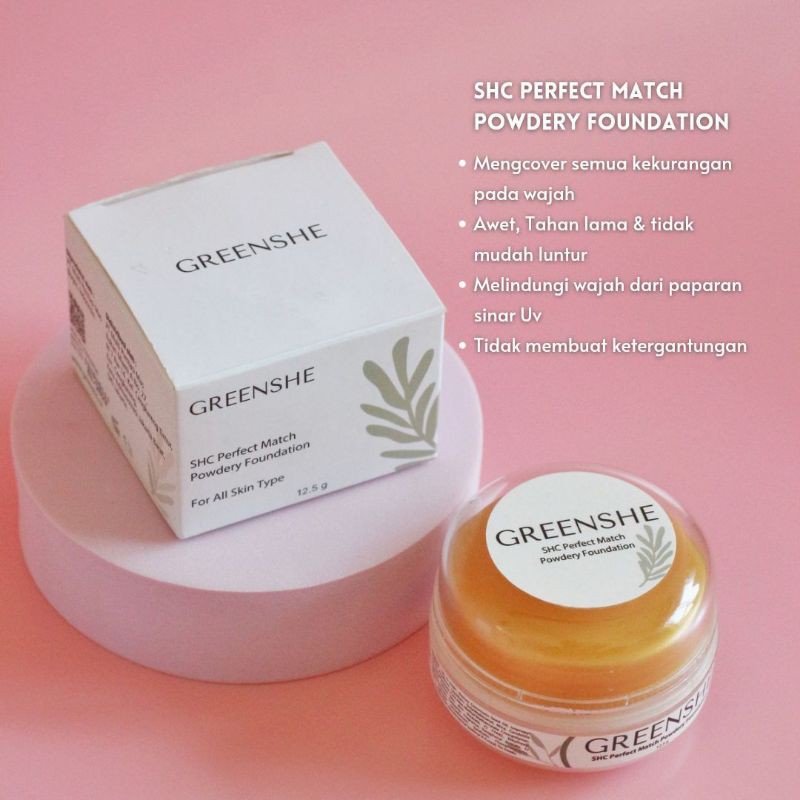 Greenshe match powdery foundation