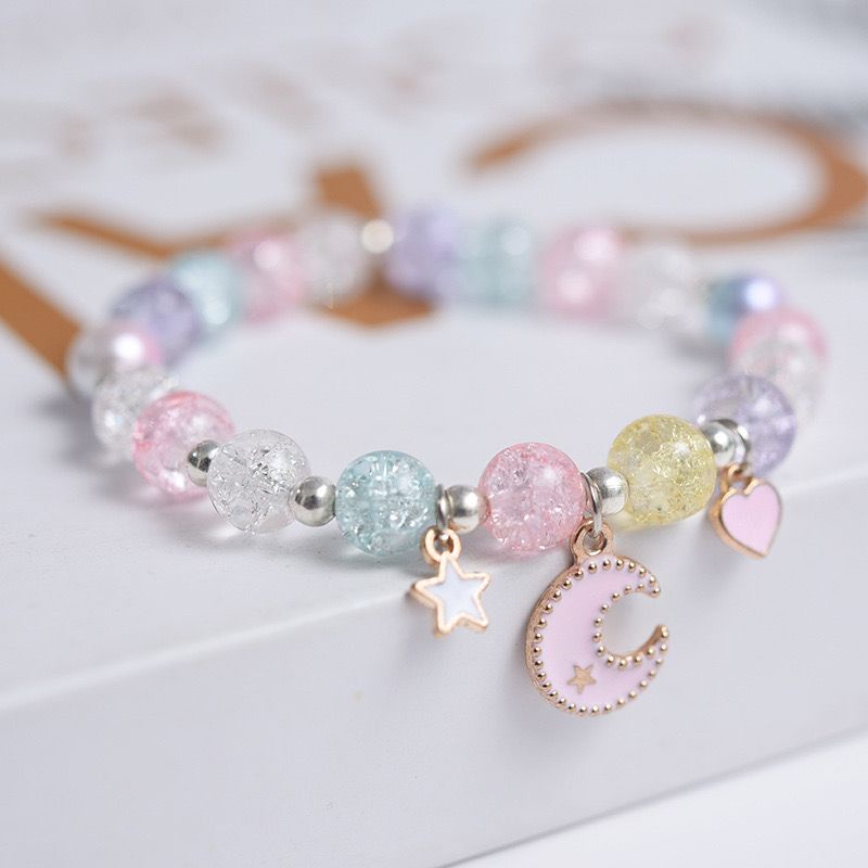 Gelang Unicorn Pearl Anak Premium Korea Pink Kado Pink Lucu Ulang Tahun Perempuan