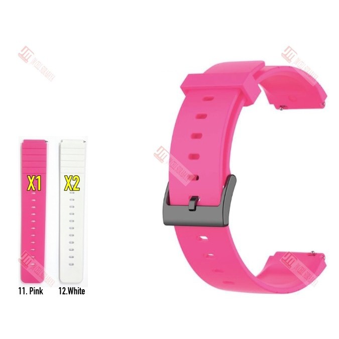 XMW Tali Jam 18mm Watch Strap Garmin Legacy Saga Rey 40mm - Rubber Silikon