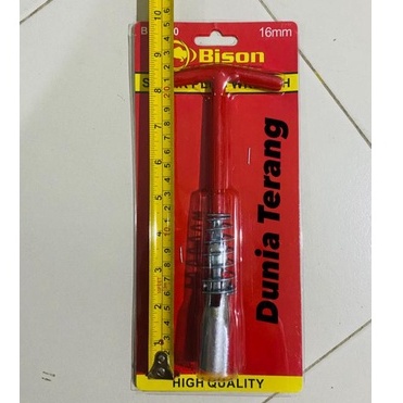 Kunci Busi Flexibel 16 21 mm BISON - Kunci Sok Busi T Flexible Spark Plug Wrench 16mm 21mm Sparkplug Socket Wrench BISON