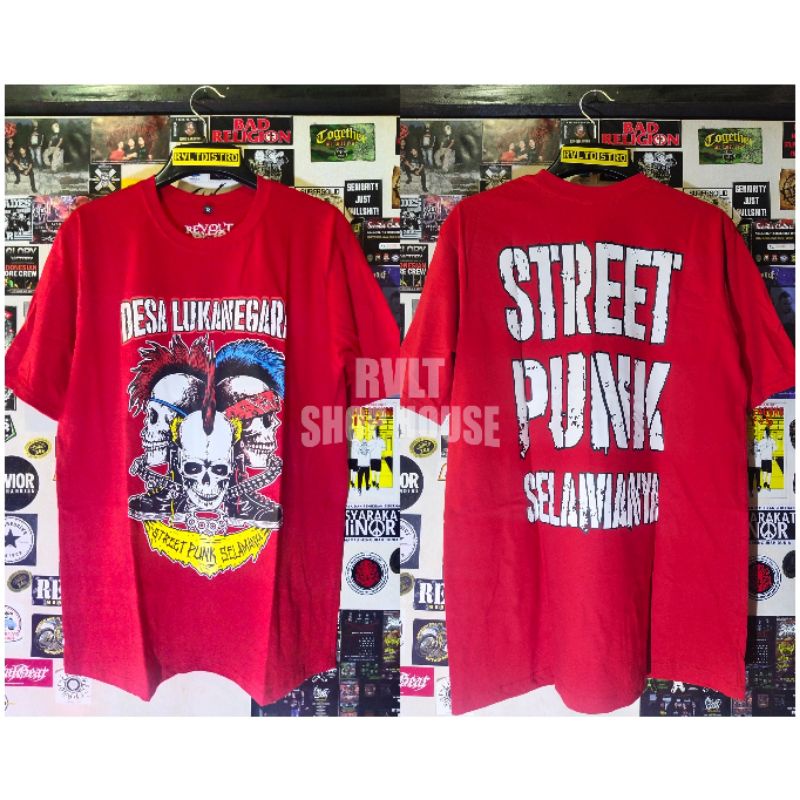 Kaos Punk Desalukanegara - Street Punk Selamanya / T-shirt Punk Kaos Distro