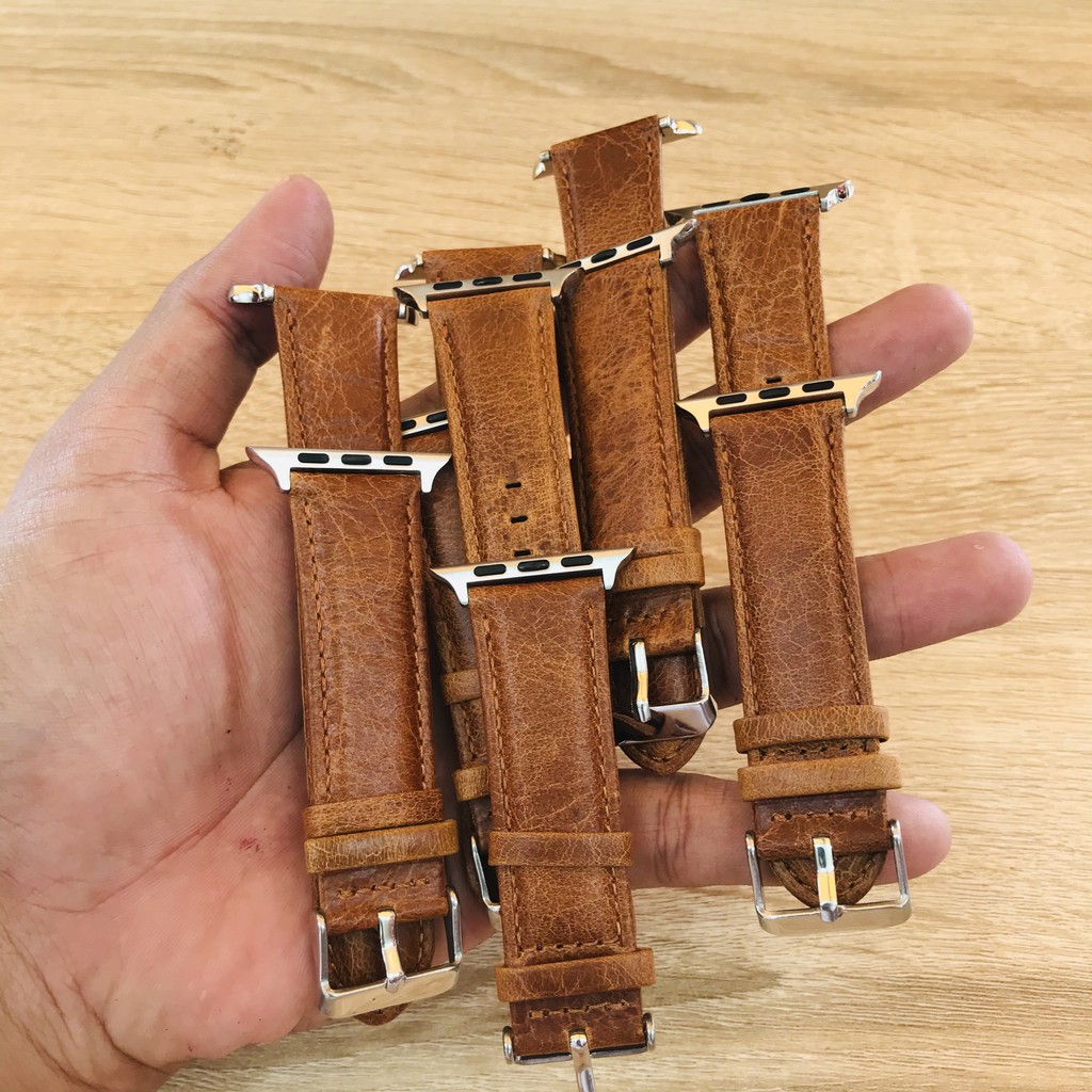 STRAP KULIT ASLI genuine leather Apple Watch 38/40/41 42/44/45