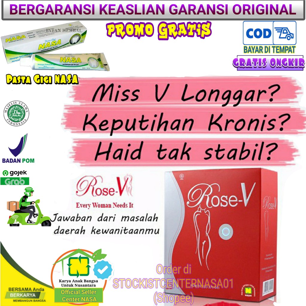 Rose V Original Nasa Minuman Pusaka Wanita Solusi Wanita Shopee Indonesia