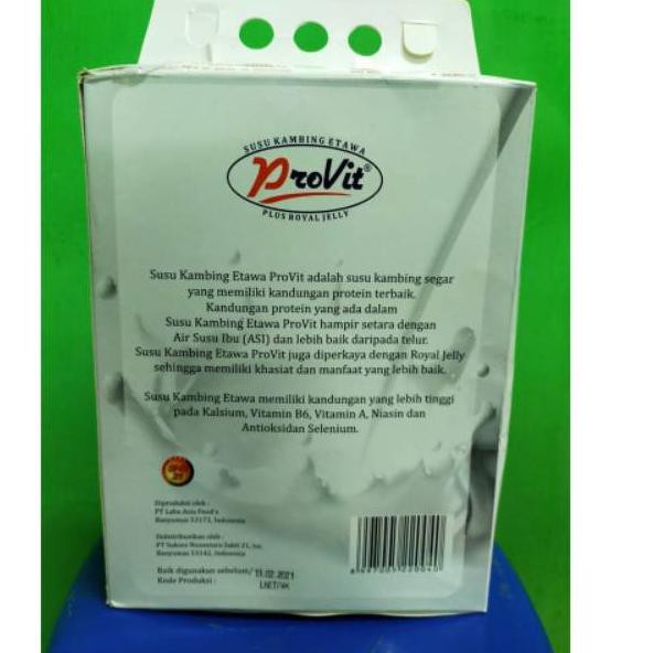 

RESTOCK Provit Susu Kambing Etawa Plus Royal Jelly Isi 50 Sachet