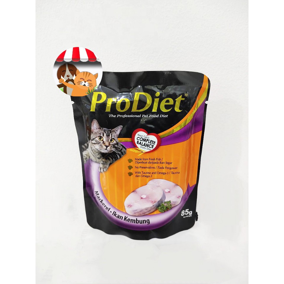 Prodiet Pouch 85gr - Makanan Basah Kucing ProDiet