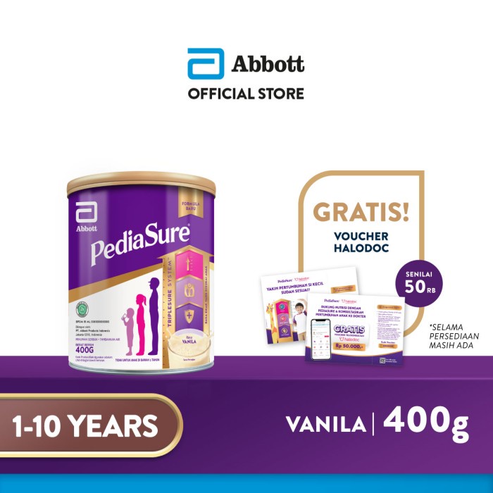 

Pediasure Vanila 400 g (1-10 tahun) Susu Formula Pertumbuhan Anak