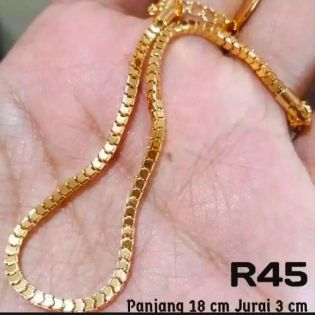 Gelang tangan milano gold