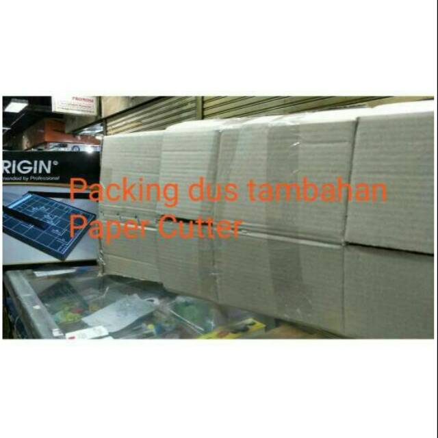 

Packing dus tambahan untuk paper cutter