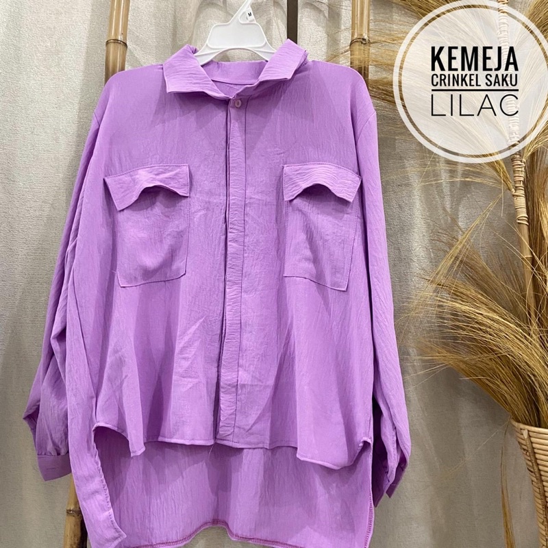 KEMEJA KARINE OVERSIZE CRINCKLE AIRFLOW