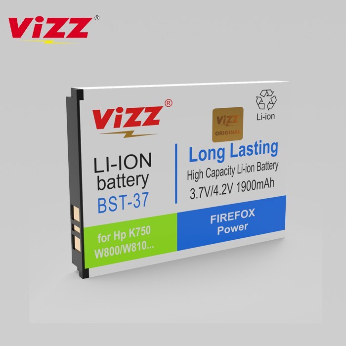 Baterai Vizz Sony BST-37 Original