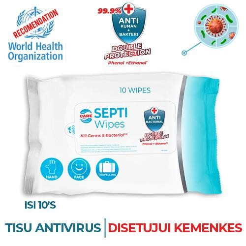 CAREPLUS SEPTI WIPES 10'S