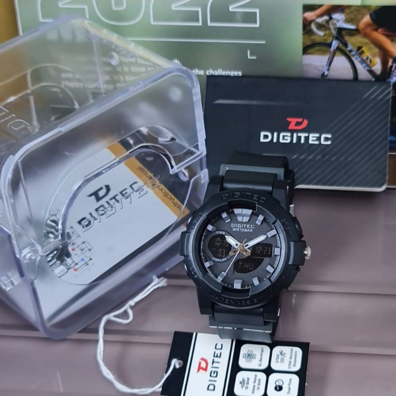 Jam Tangan Wanita Analog Digitec 4083 Rubber Original