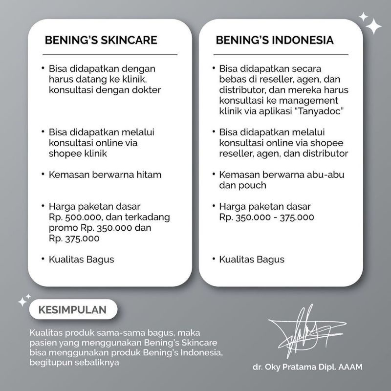 BENING'S PAKET ACNE Acne Skincare Series | Paketan Jerawat dan Bruntusan dr Oky Pratama bening skincare