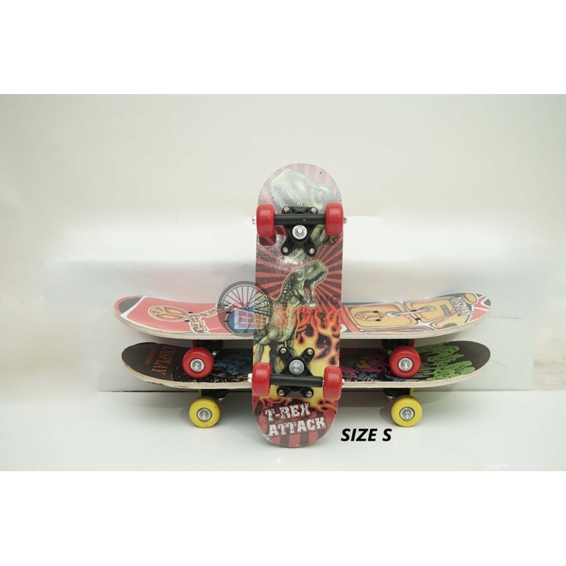 Skateboard 3 size ukuran dewasa dan anak S M L banyak motif bisa grab COD original kuat skater board-7