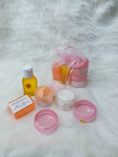 PAKET CREAM WALET POT PINK &amp; POT BIRU 4IN1 / PAKET