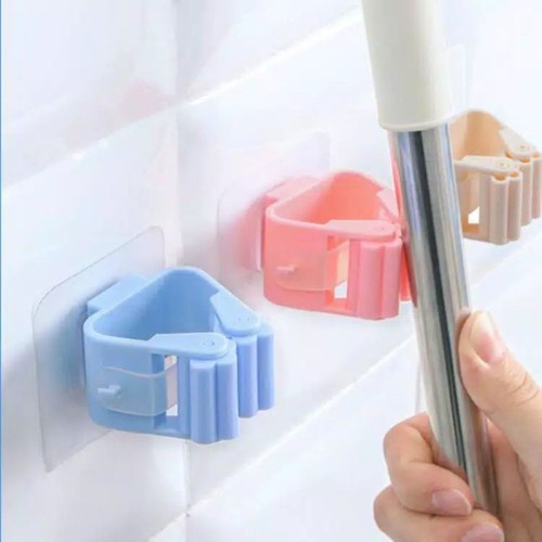 PENGAIT DINDING MOP SUCTION HANGER / GANTUNGAN TEMPEL DINDING JEPIT SAPU DAN PEL MURAH MULTI FUNGSI